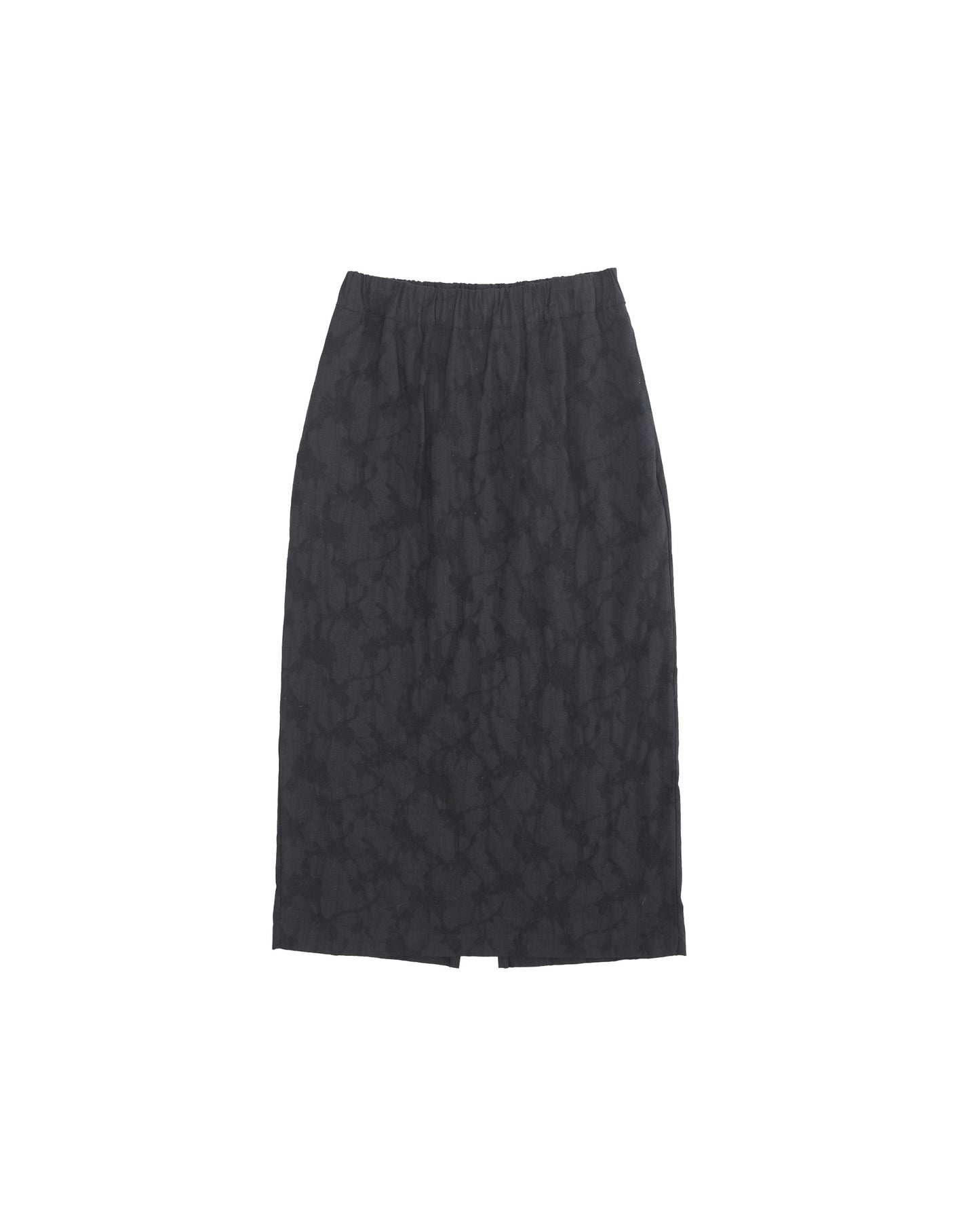 Glenn Skirt - Smoke - Floral Jacquard