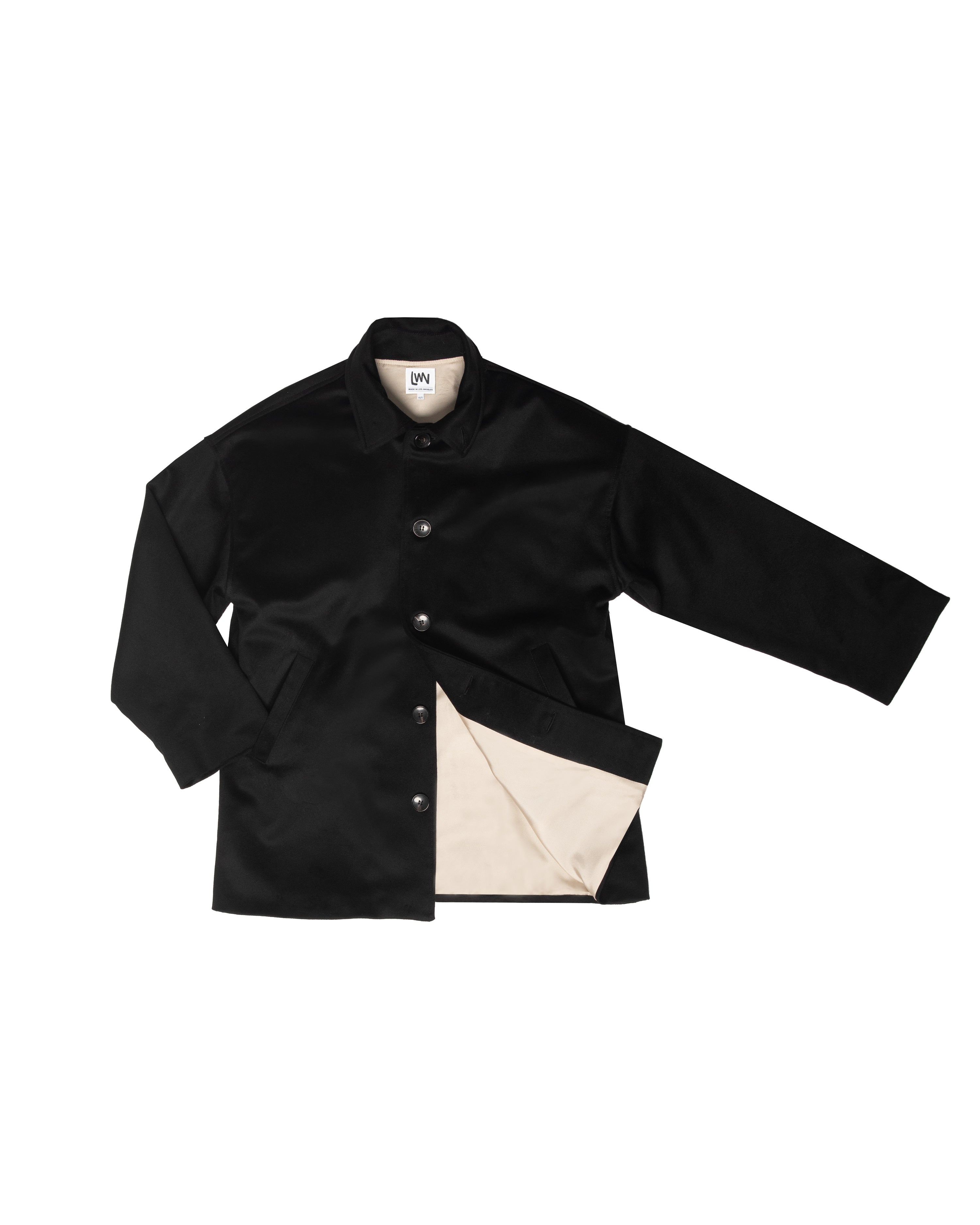 Hoya Coat - Black - Cashmere Wool – LWN