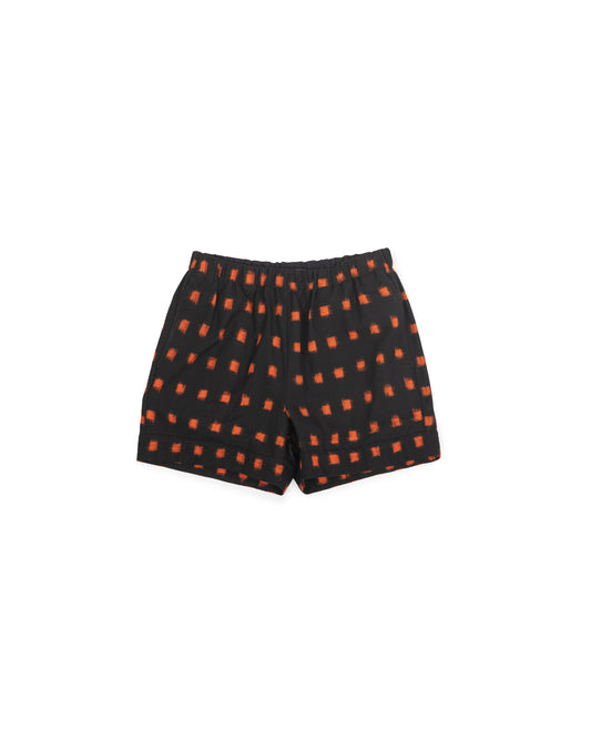 Hawthorn Short - Flame Pixel - Handloom Ikat
