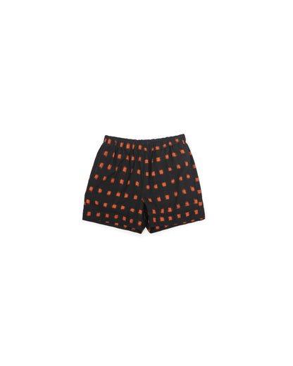 Hawthorn Short - Flame Pixel - Handloom Ikat