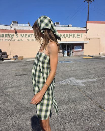 Head Scarf - Clover - Shadow Check