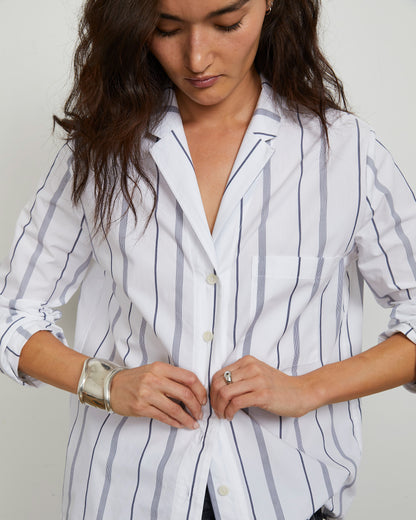 Ivy Shirt  - Multi-Stripe - Yarn Dyed Poplin