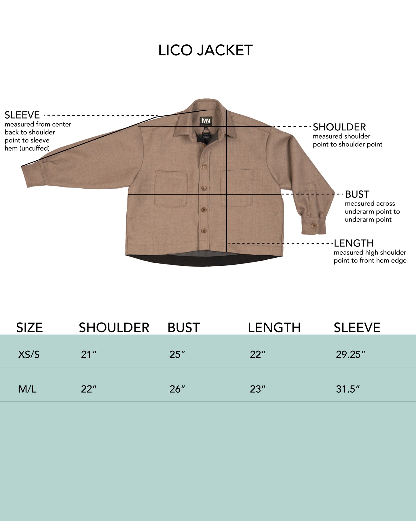 Lico Jacket - Rain - Wool