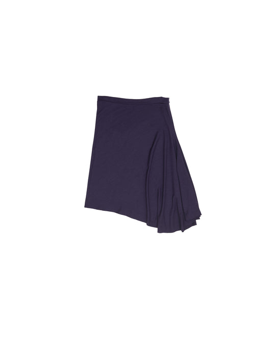 Ladle Skirt - Aubergine - Lustre Wool Jersey