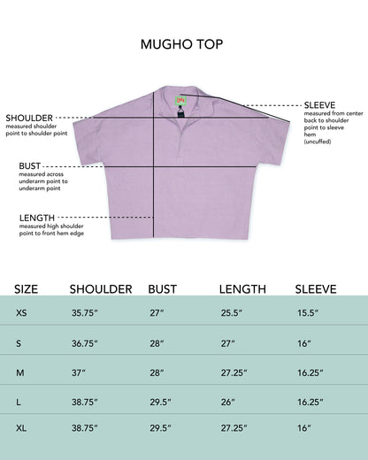 Mugho Top - Dark Teal - Pencil Stripe