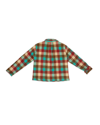 Kids Moni Jacket - Cayenne - Buffalo Check