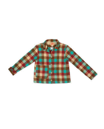 Kids Moni Jacket - Cayenne - Buffalo Check