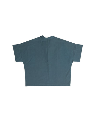 Mugho Top - Dark Teal - Pencil Stripe