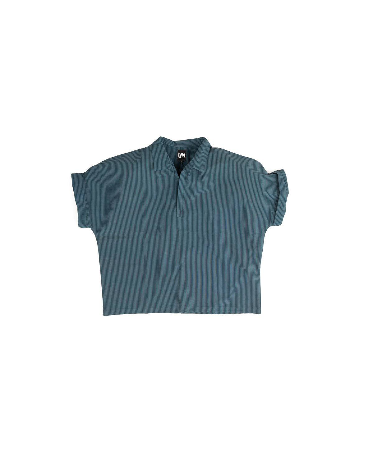 Mugho Top - Dark Teal - Pencil Stripe