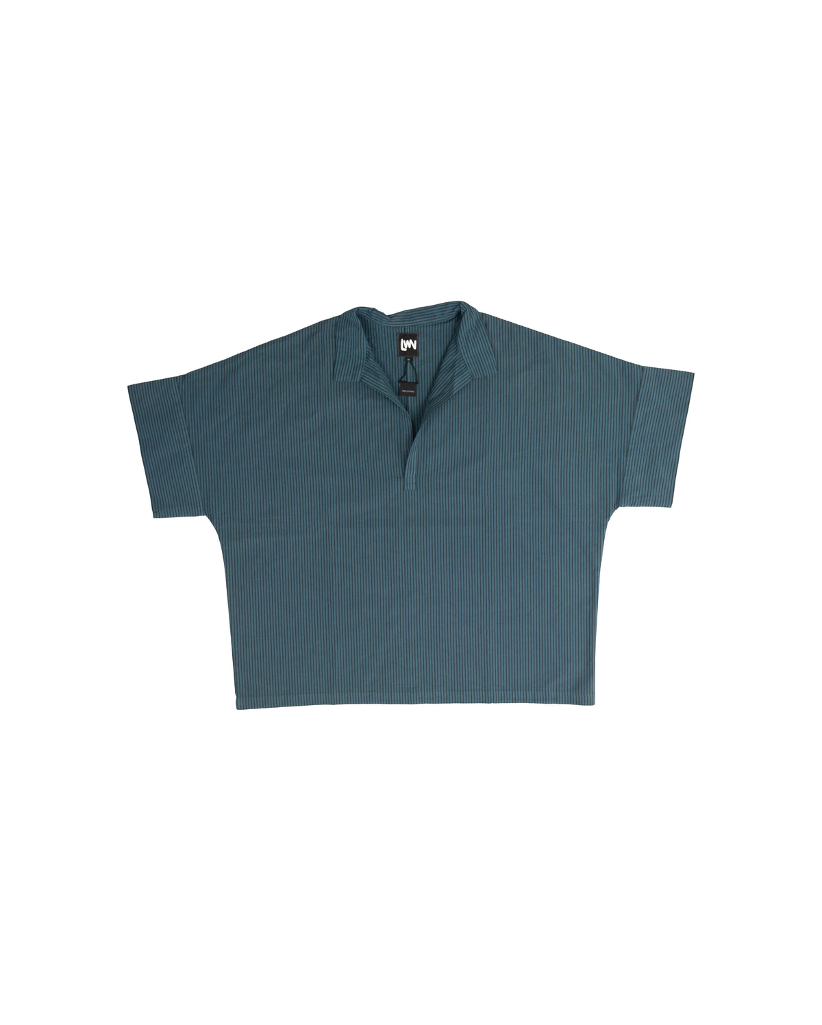 Mugho Top - Dark Teal - Pencil Stripe