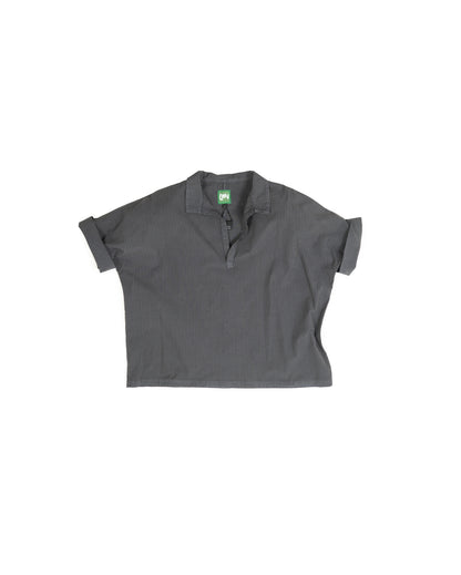 Mugho Top - Smoke - Pencil Stripe