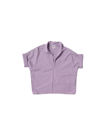 Mugho Top - Lavender - Pencil Stripe