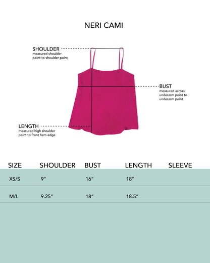 Neri Cami - Fuchsia - Cupro Twill