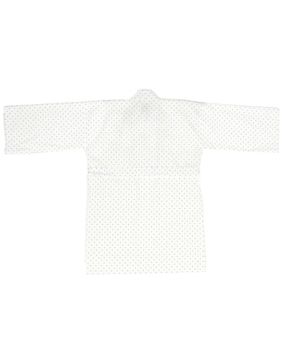 Neri Robe - White - Dotty Poplin