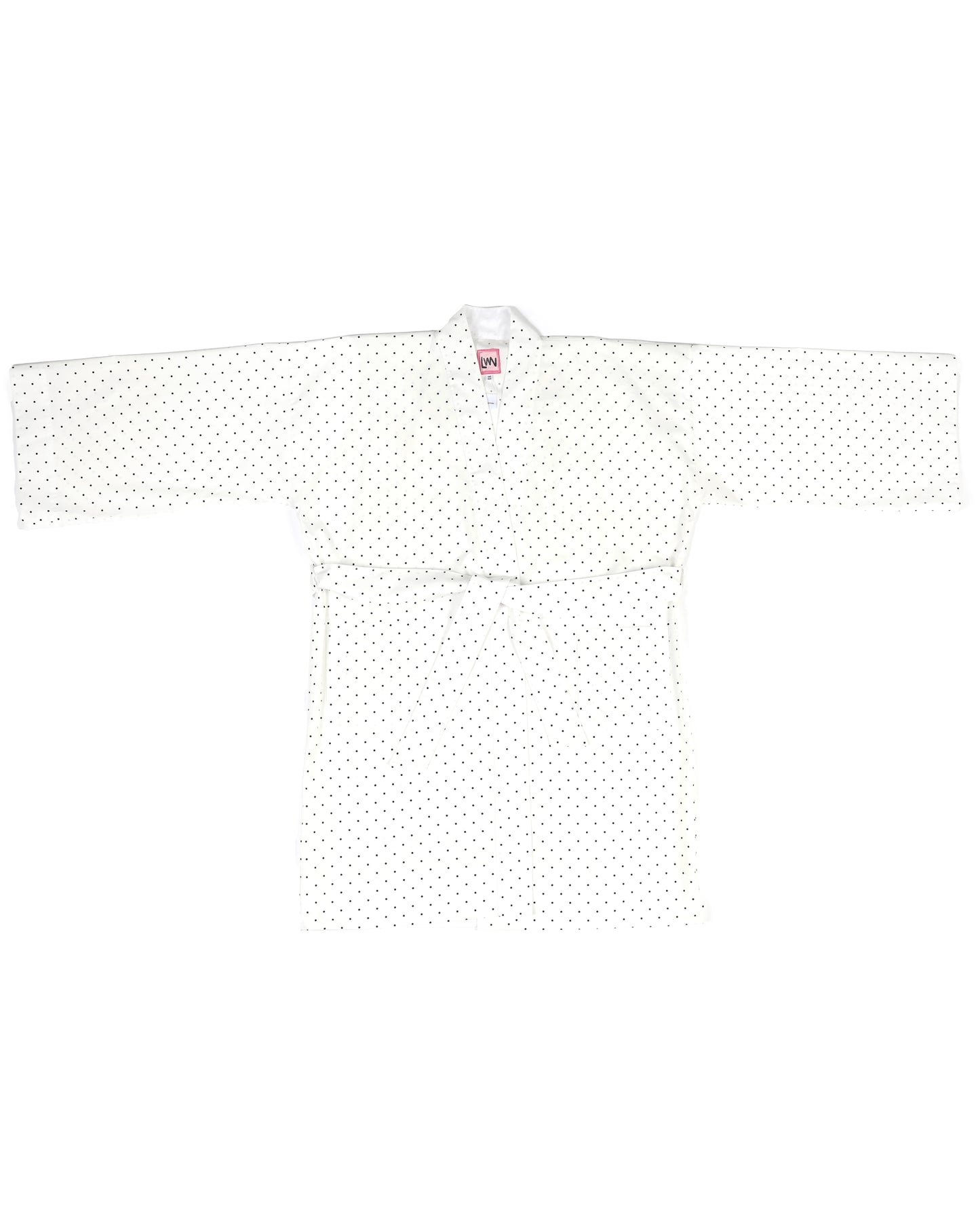 Neri Robe - White - Dotty Poplin