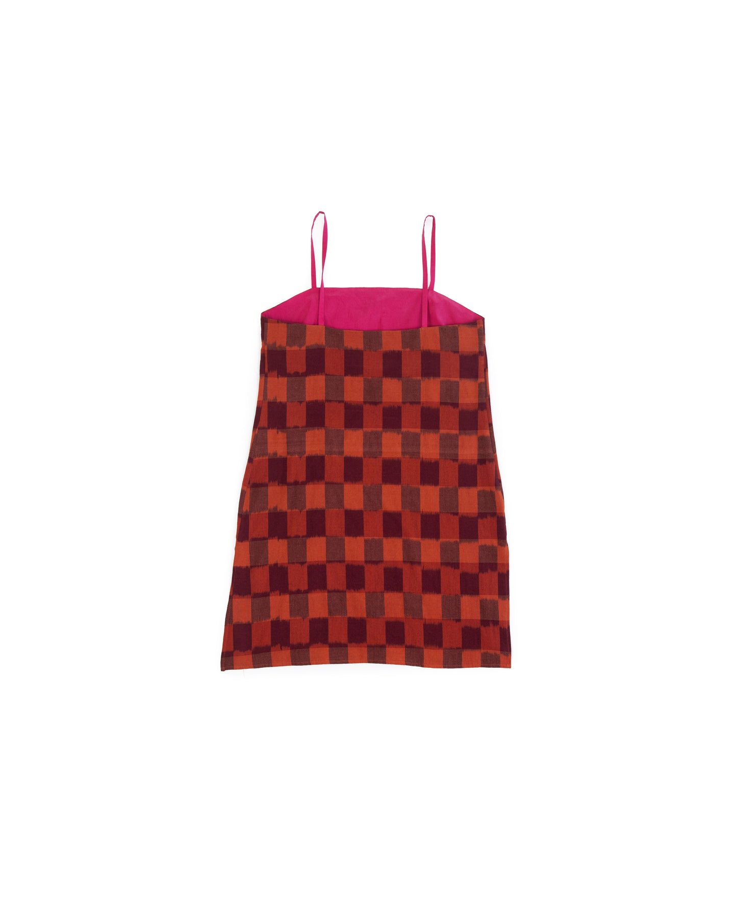 Neri Slip - Cerise - Ikat Check