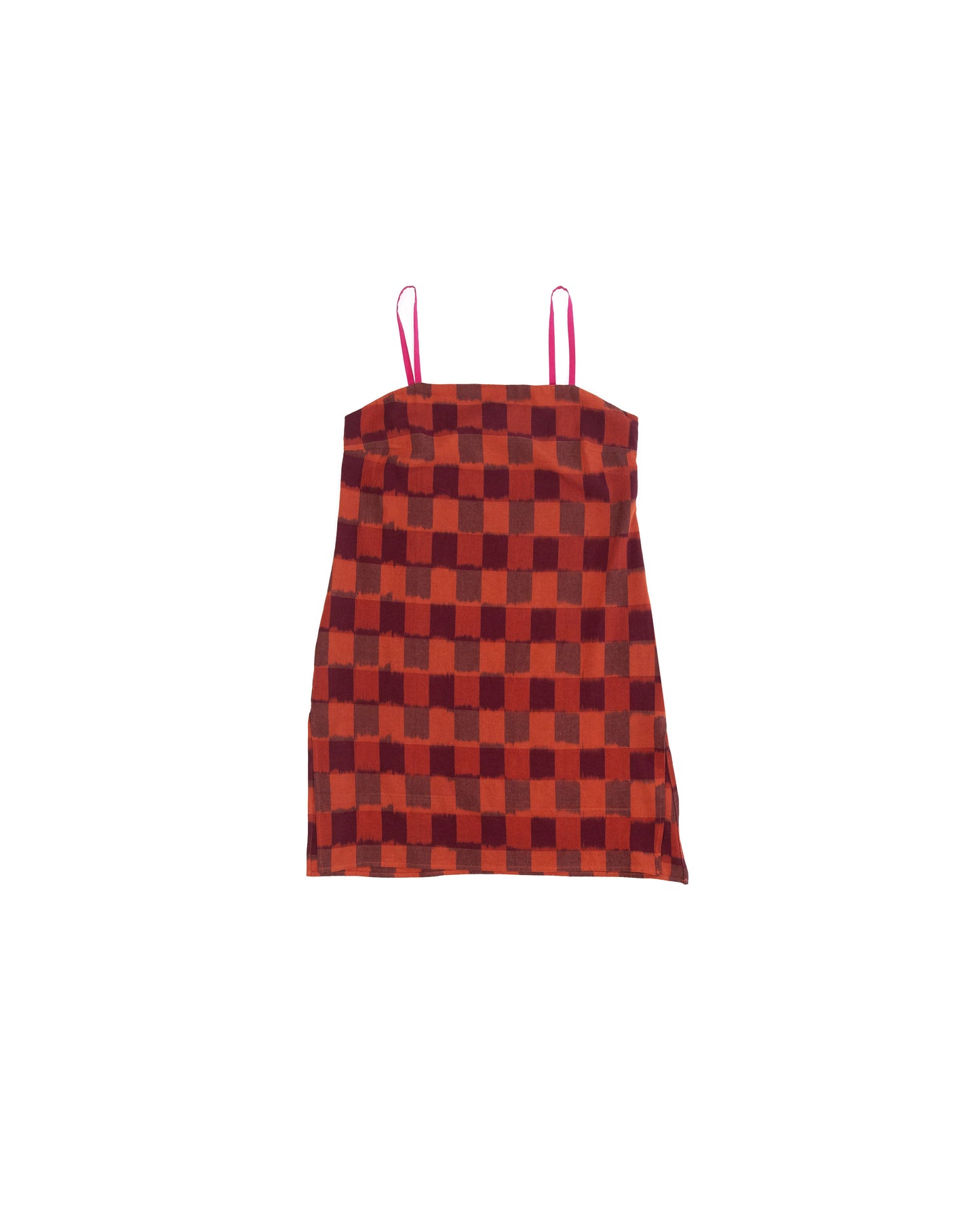 Neri Slip - Cerise - Ikat Check