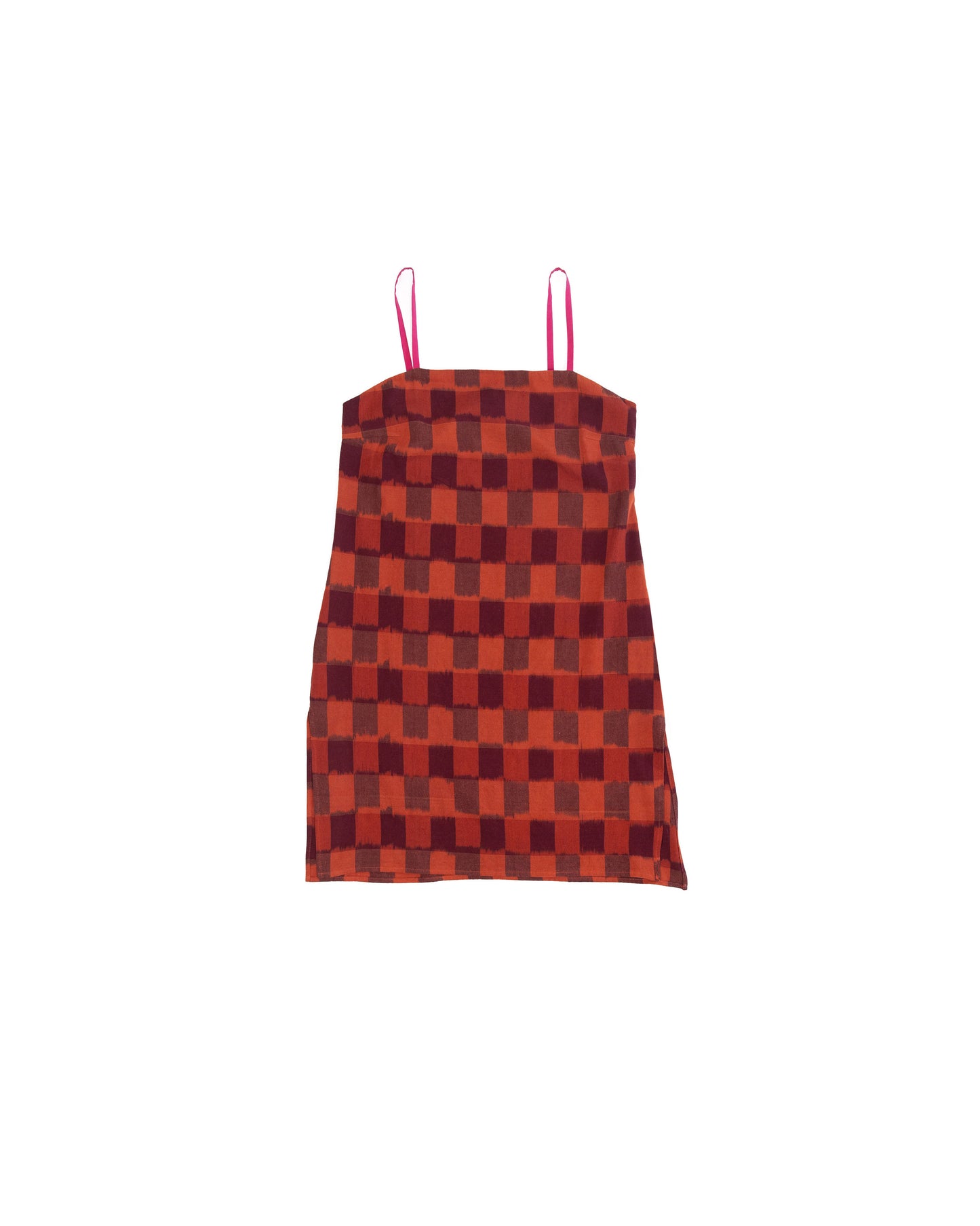 Neri Slip - Cerise - Ikat Check