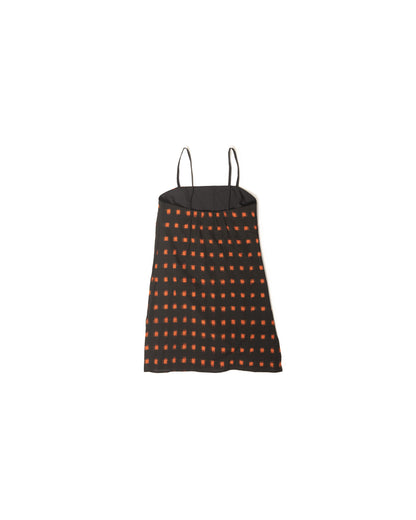 Neri Slip - Flame Pixel - Handloom Ikat