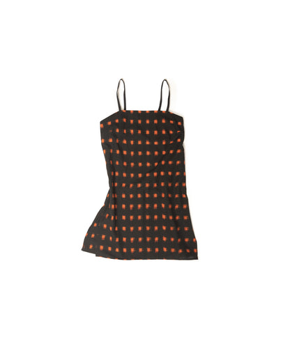 Neri Slip - Flame Pixel - Handloom Ikat