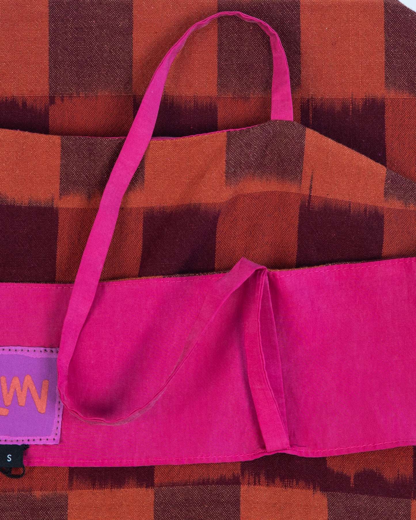 Neri Slip - Cerise - Ikat Check