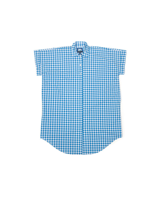 Nou Dress - Aqua - Gingham