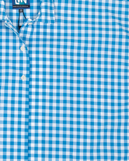 Nou Dress - Aqua - Gingham
