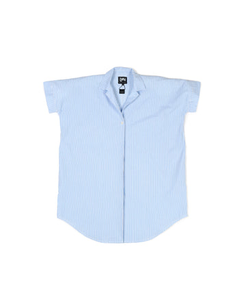 Nou Dress - Cotton Stripe Poplin - Biro Stripe