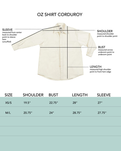 Oz Shirt - Olive - Cotton Corduroy