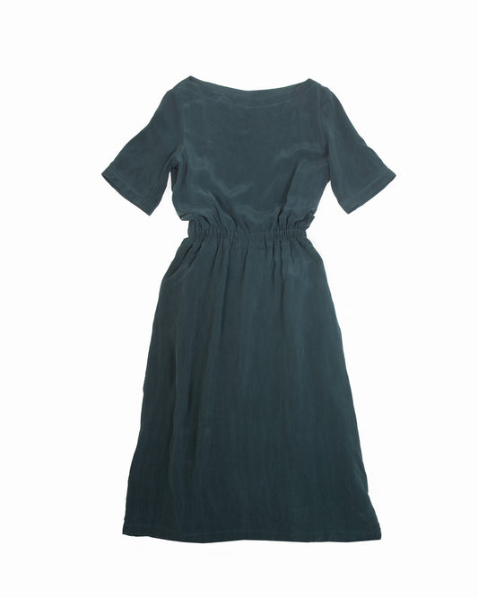 Ory Dress - Dark Teal - Soft Wash Cupro