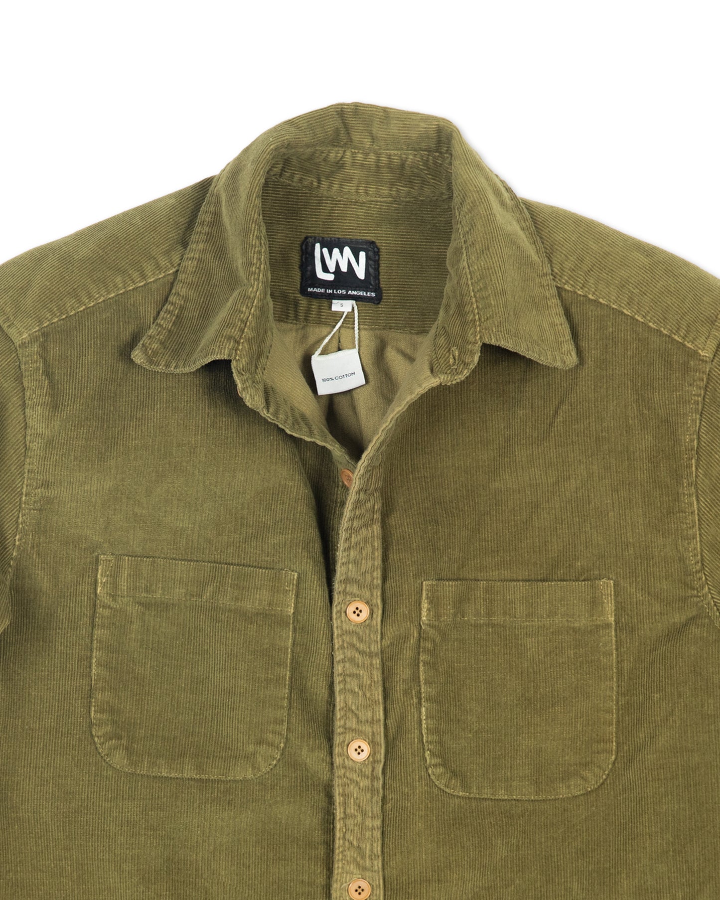 Oz Shirt - Olive - Cotton Corduroy