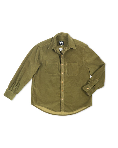 Oz Shirt - Olive - Cotton Corduroy