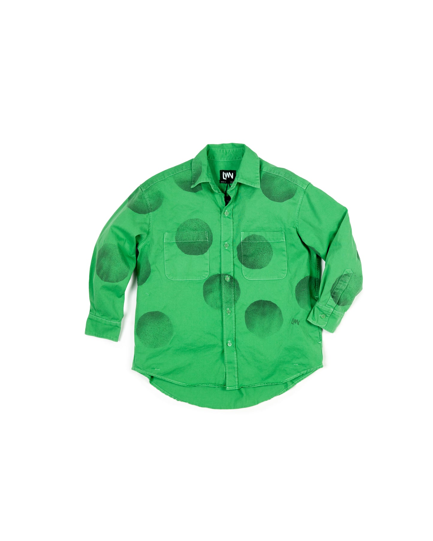 Oz Shirt - Grass Spray Dot - Cotton Twill