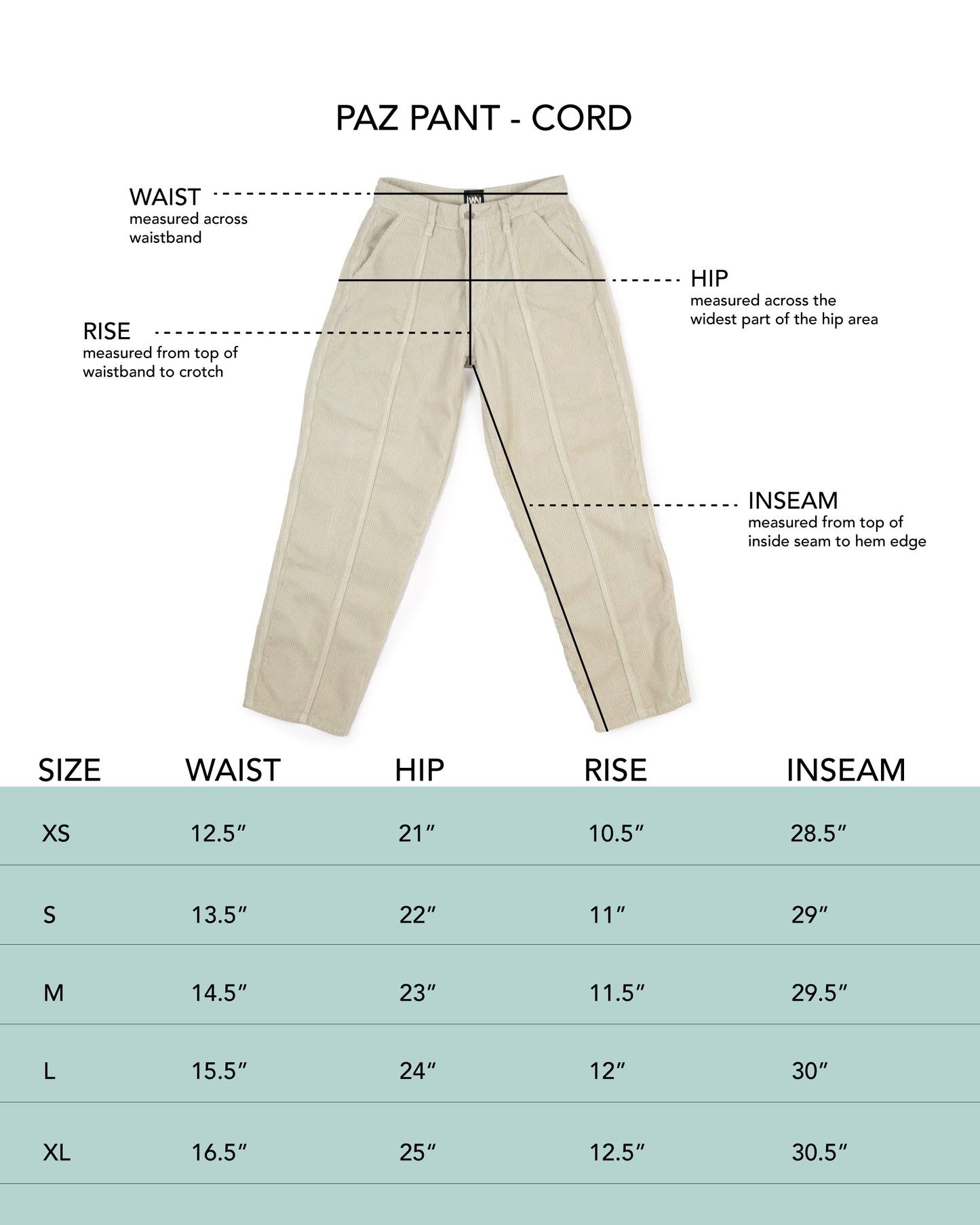 Paz Pant - Redwood - Broken-in Cord