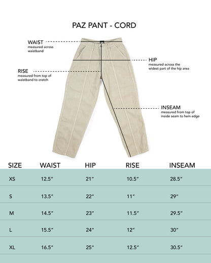 Paz Pant - Redwood - Broken-in Cord