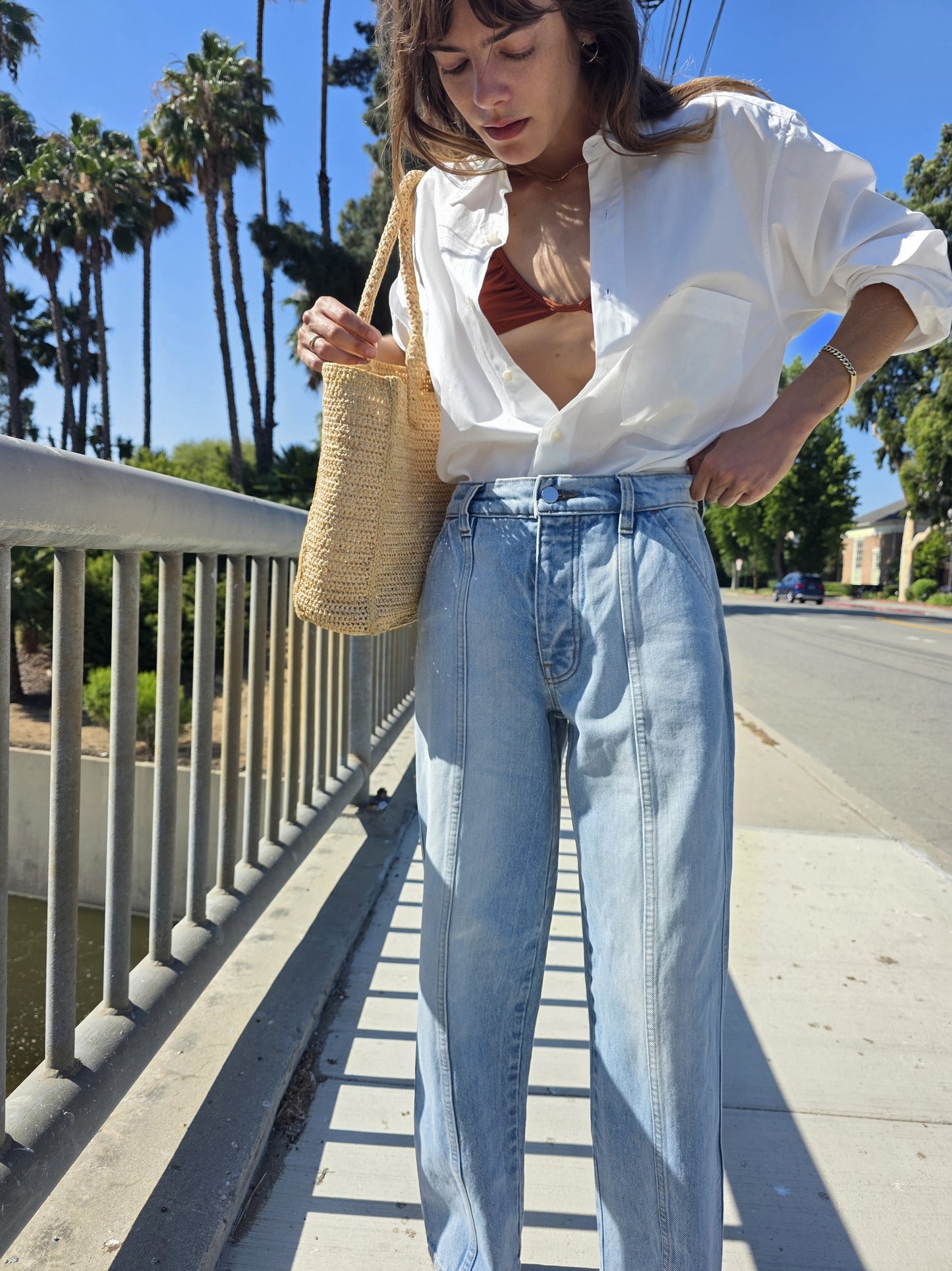Paz Pant - 90s Stonewash - Rigid Denim