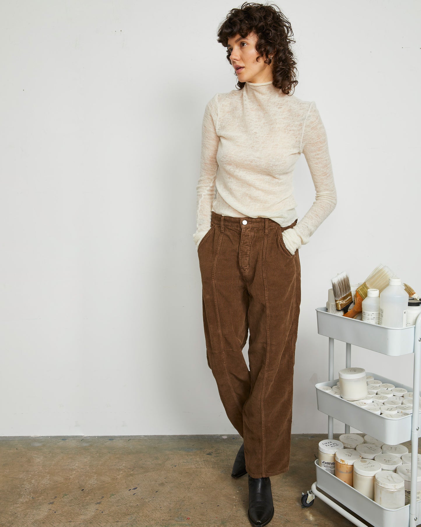 Paz Pant - Bark - Broken-in Cord