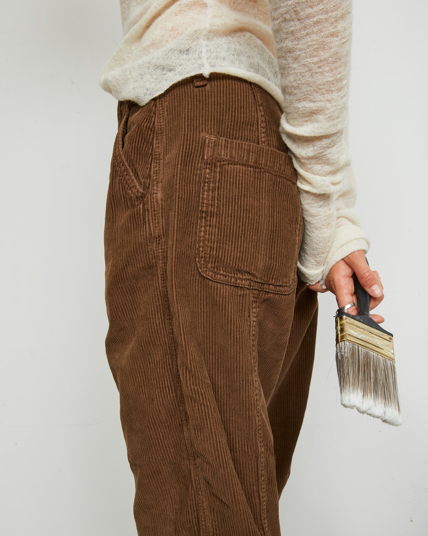 Paz Pant - Bark - Broken-in Cord