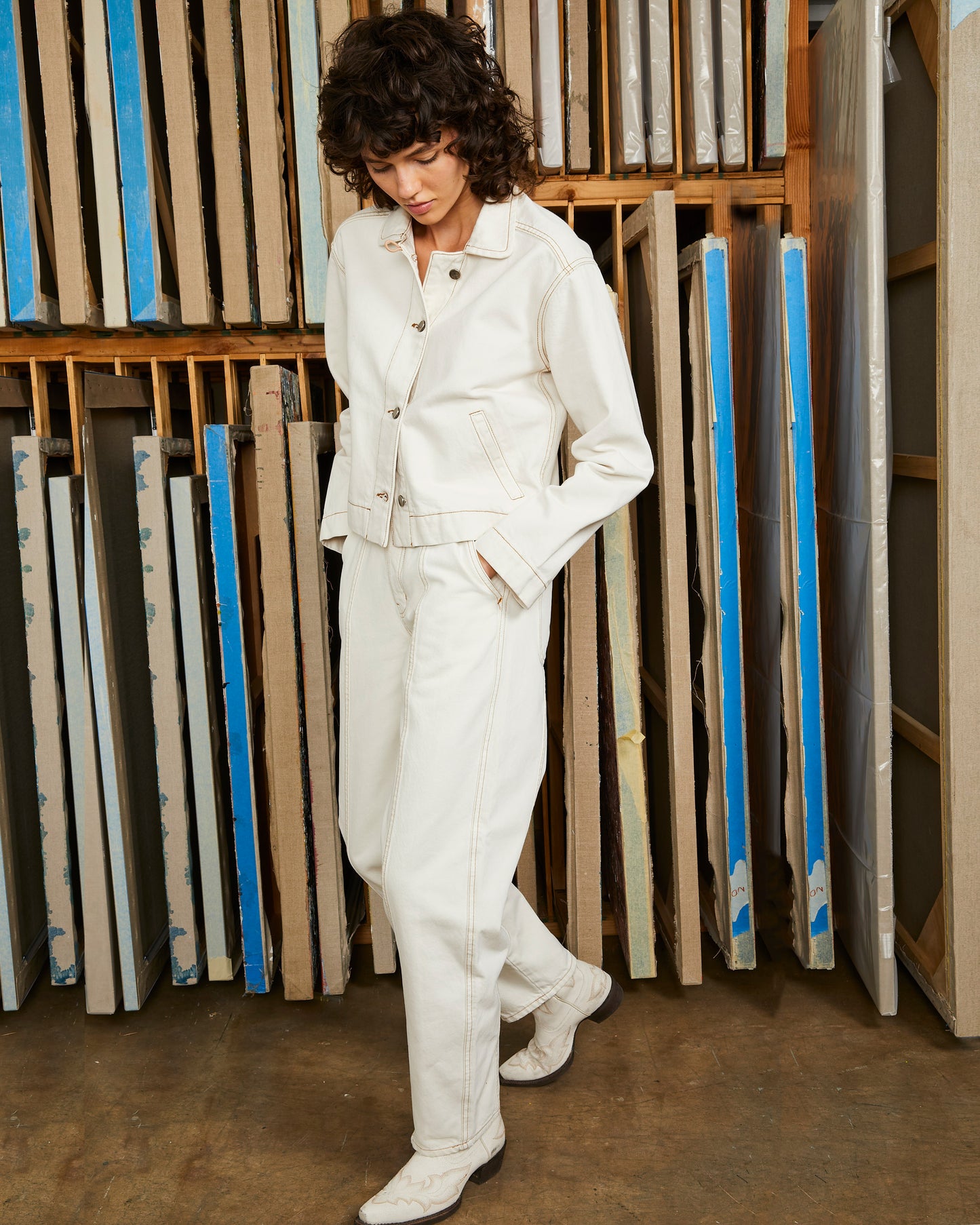 Paz Pant - Natural Stonewash - Rigid Denim