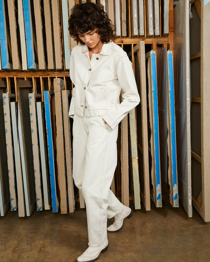 Paz Pant - Natural Stonewash - Rigid Denim