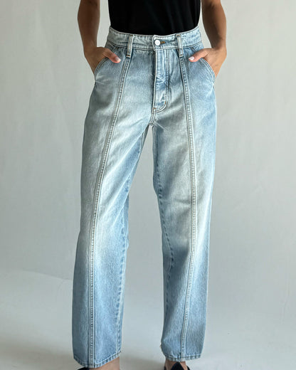 Paz Pant - 90s Stonewash - Rigid Denim