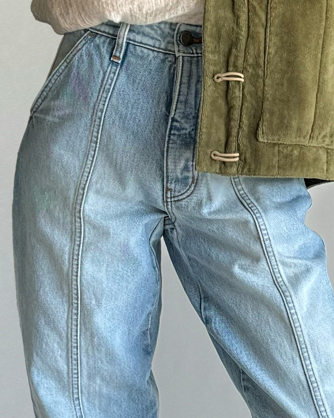 Paz Pant - 90s Stonewash - Rigid Denim