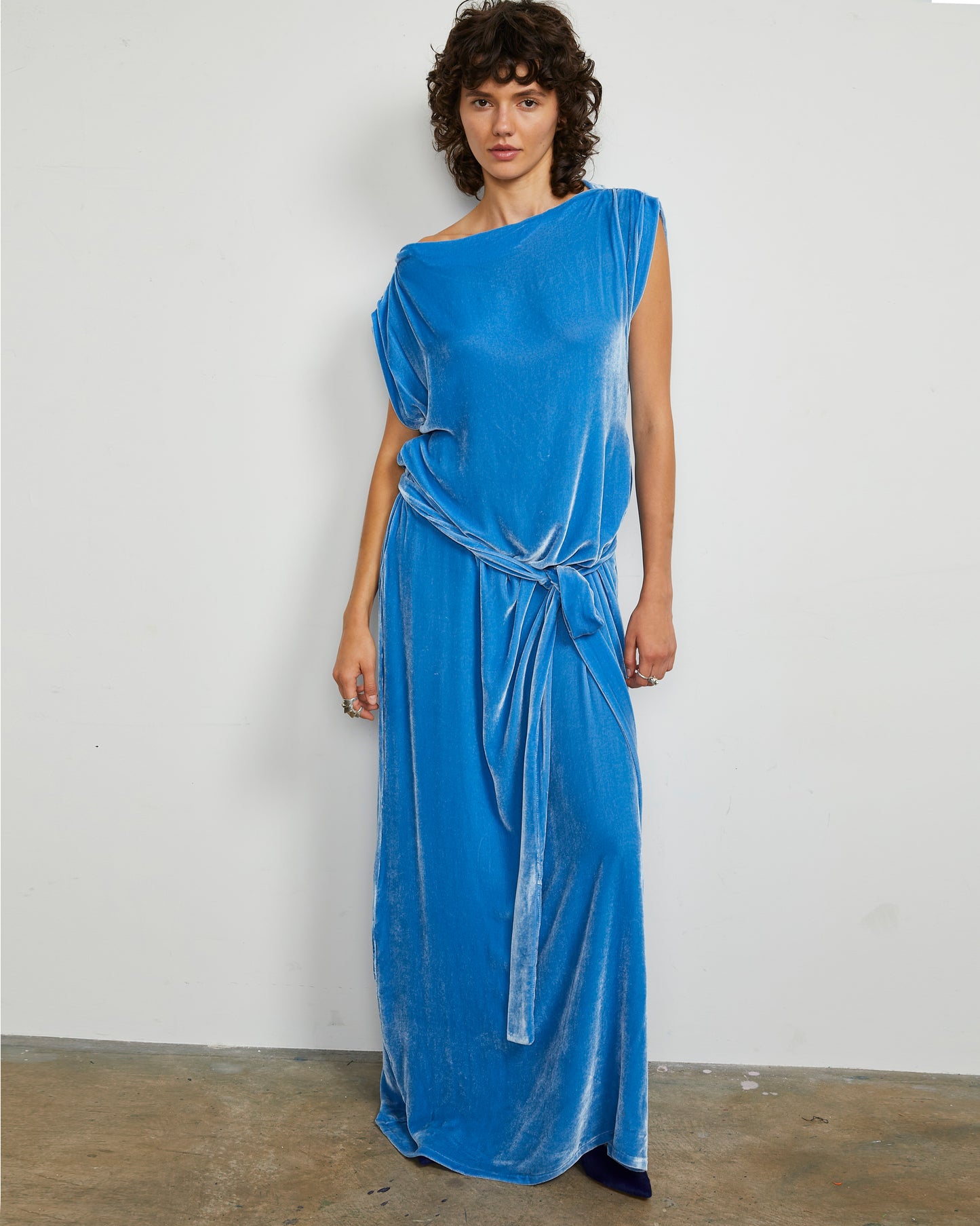 Pinch Gown - Water - Velvet