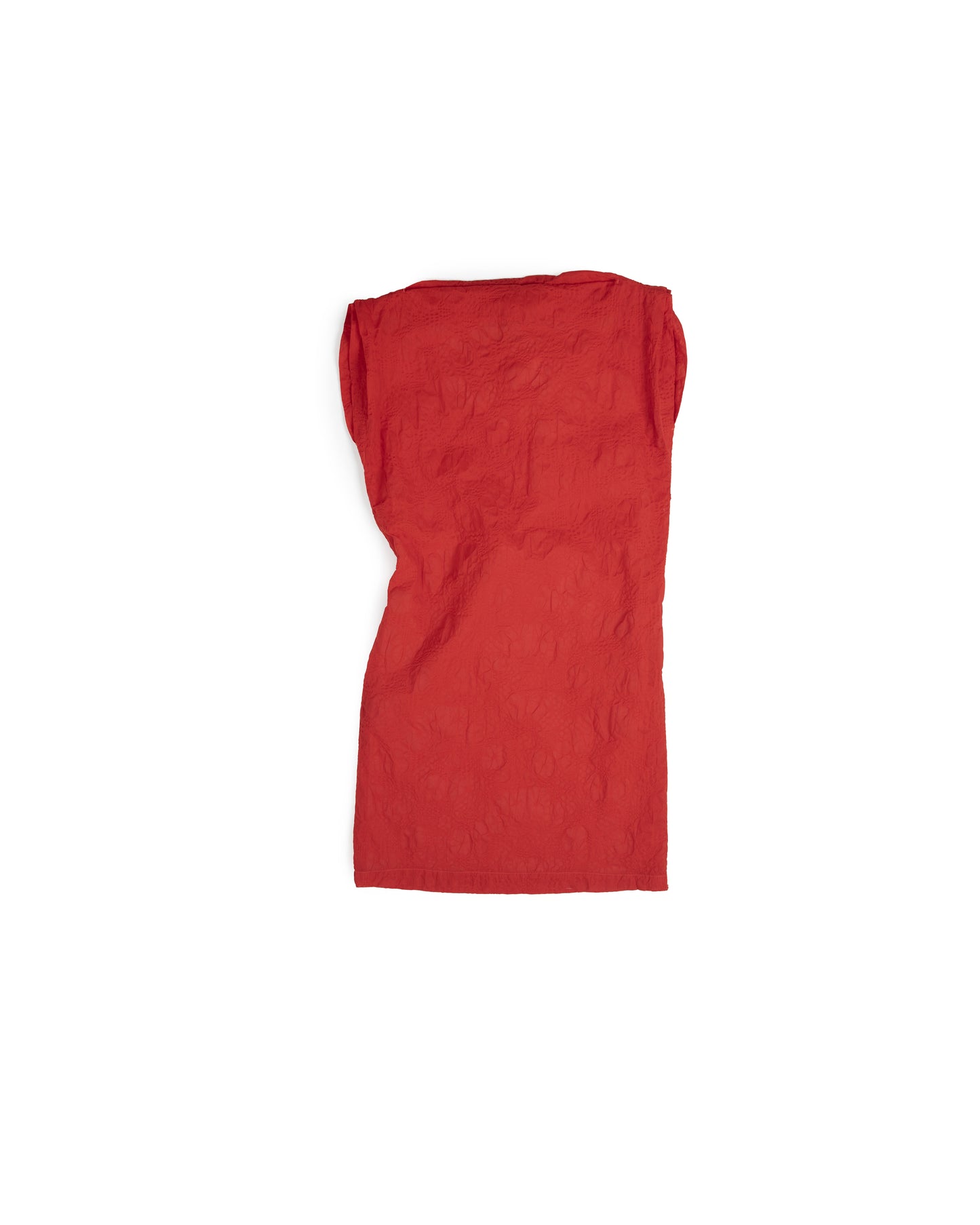 Pinch Shift - Chili - Floral Textured Cotton