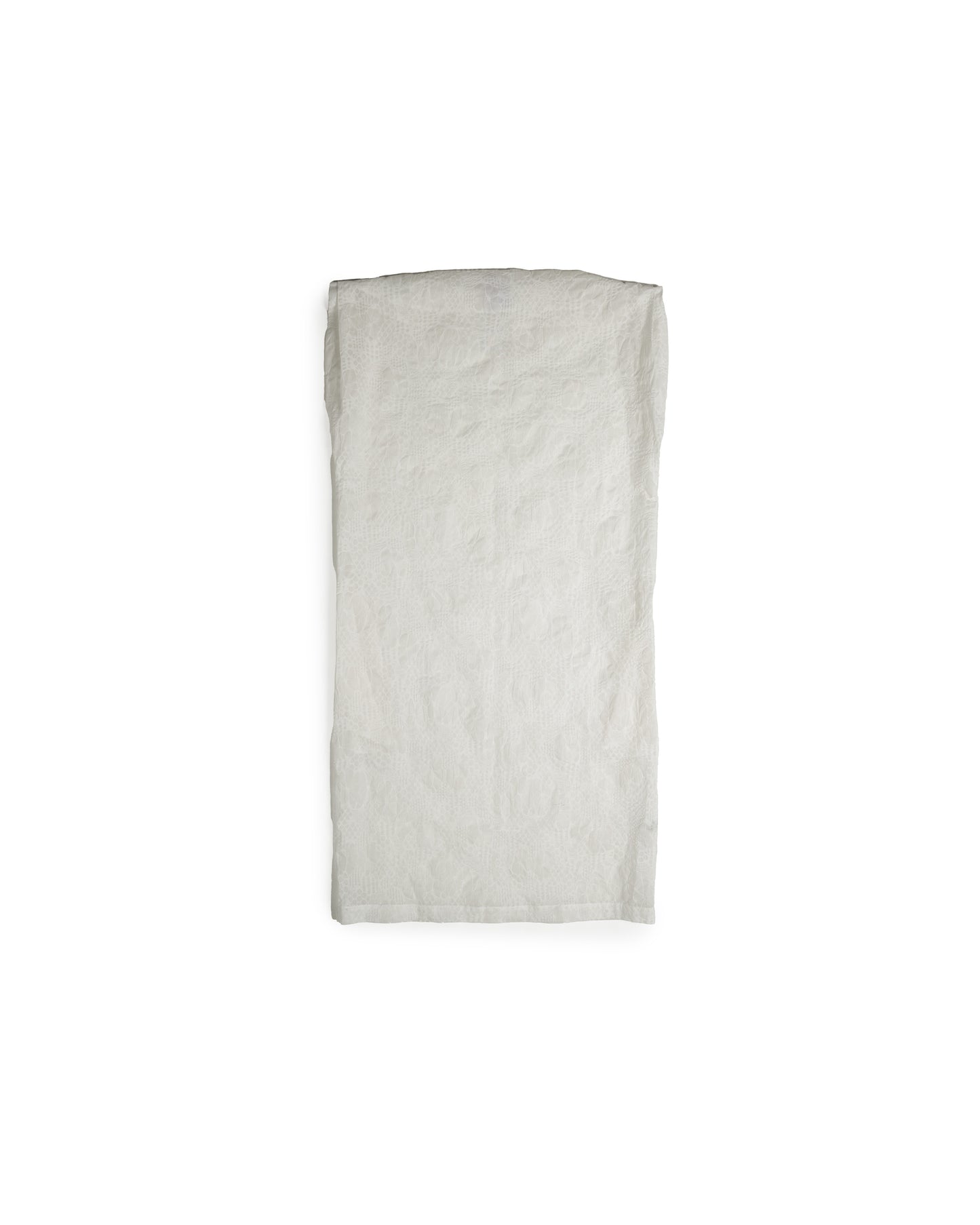 Pinch Shift - White - Floral Textured Cotton