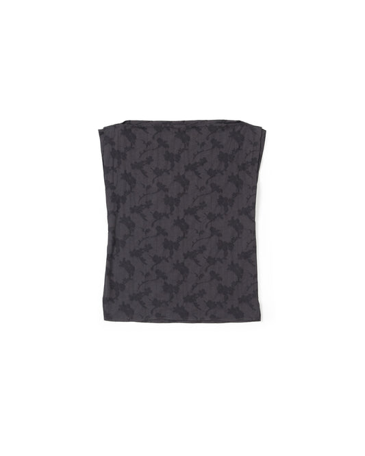 Pinch Top - Smoke - Floral Jacquard