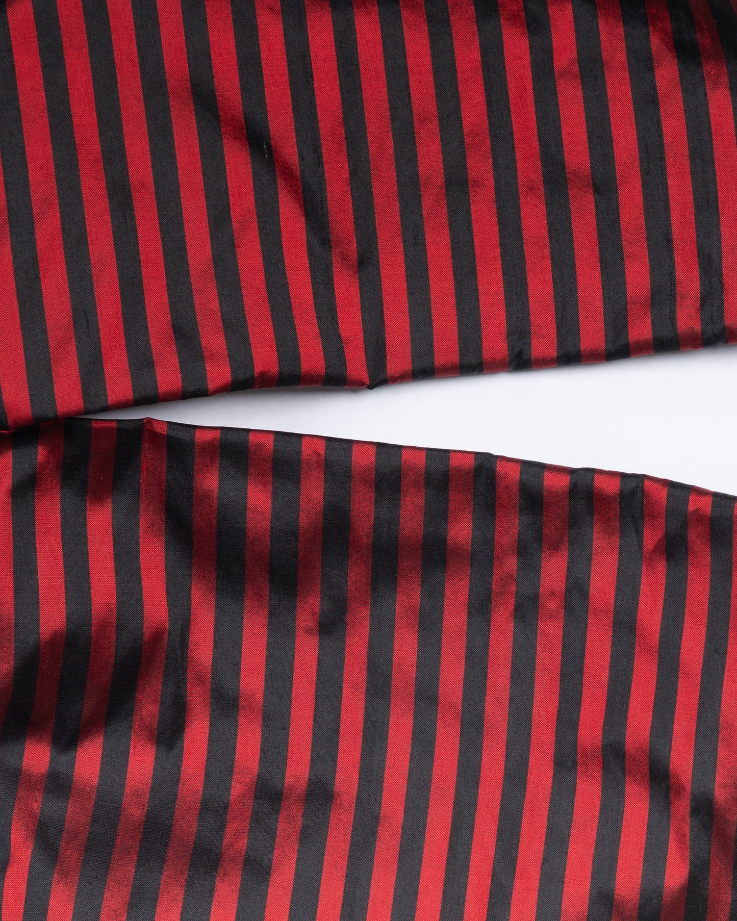 Pinch Top  - Scarlet Stripe - Silk  Shantung