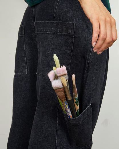 Pine Pant - Stonewash - Black Denim