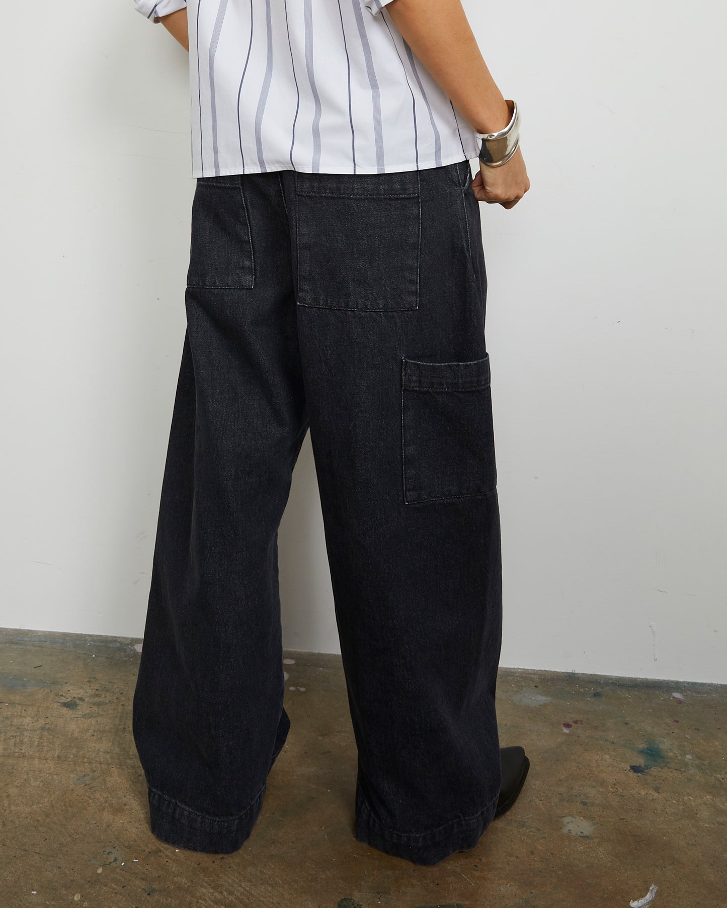 Pine Pant - Stonewash - Black Denim
