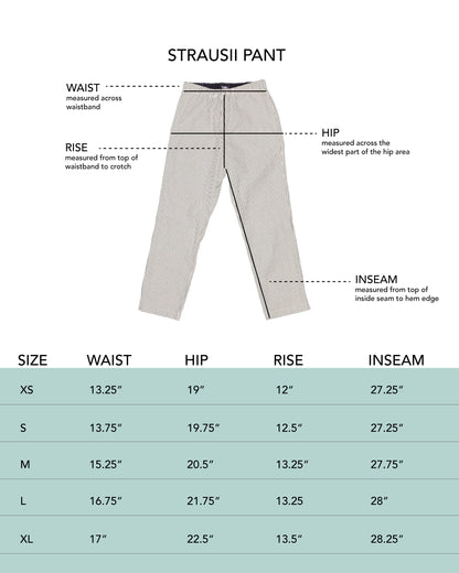 Strausii Pant - Lavender - Pencil Stripe